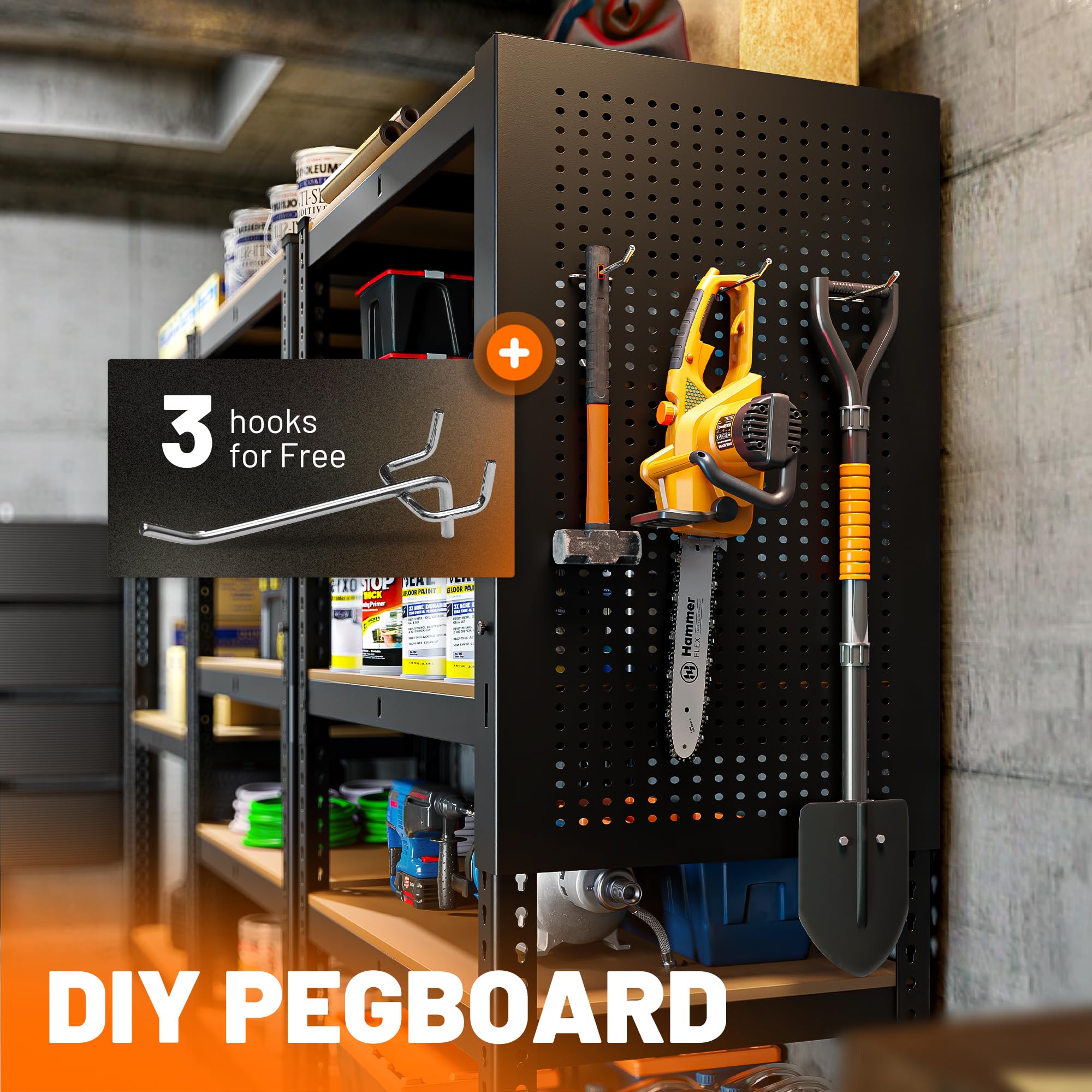 MAXLEAD 72" 2600LBS Adjustable Garage Shelving