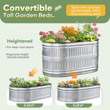 KING BIRD 47"x24"x24" Roman Column Garden Bed