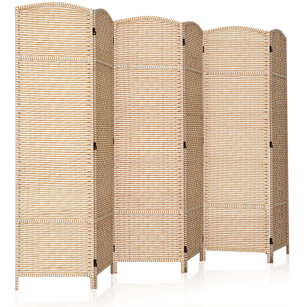 JOSTYLE 6ft Stripe Pattern Room Divider (6-Panel)