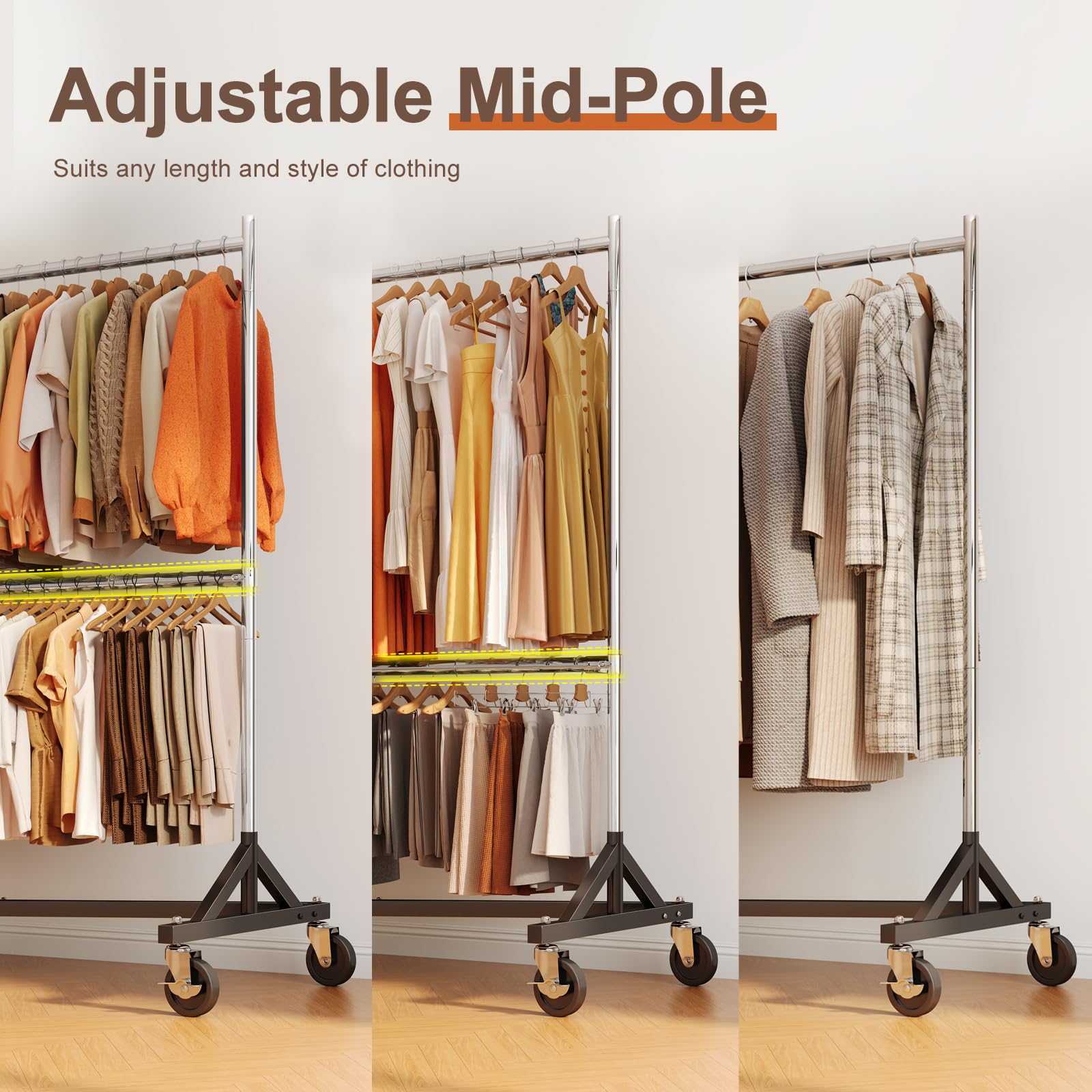 HOKEEPER 550LBS Z-Rack Garment Rack