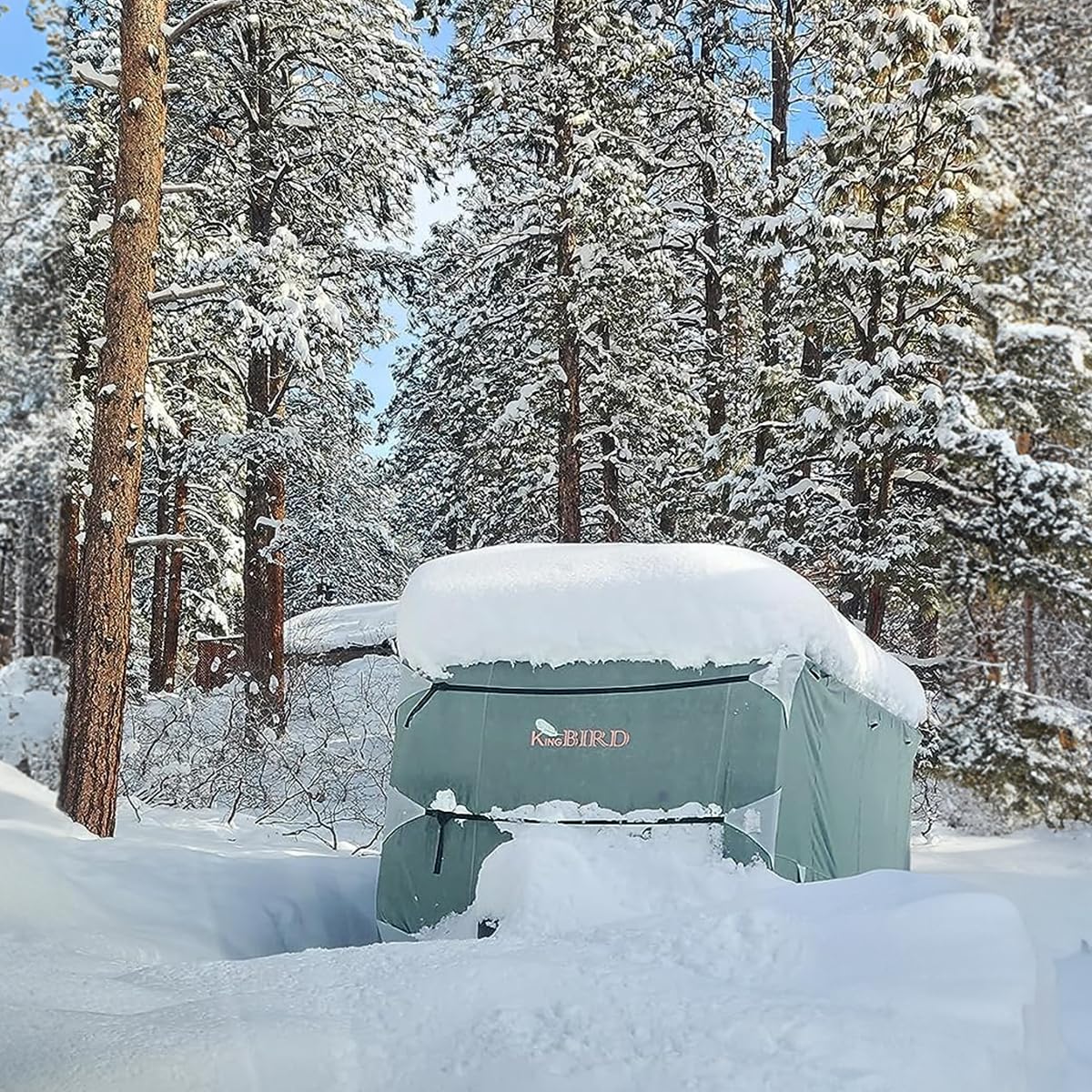 KING BIRD 20'-22' 4-Layer RV Cover with Tire Covers