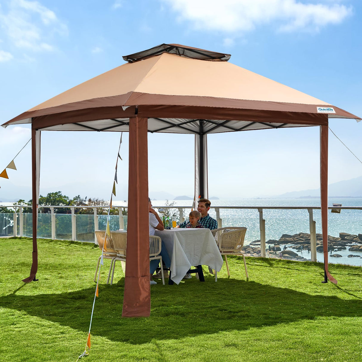 Quictent 10'x10' Outdoor Canopy Tent with SPF50+ Sun Protection
