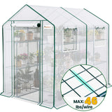 KING BIRD 84"x56"x77" Walk-in Greenhouse with 20 Shelves