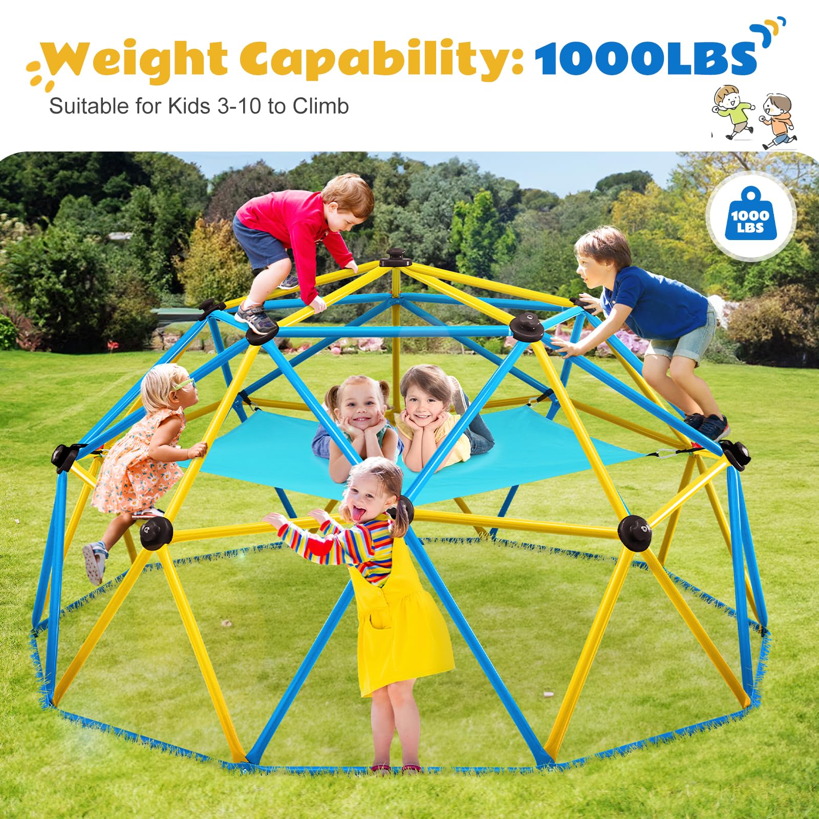 Zupapa 10FT Climbing Dome with Hammock