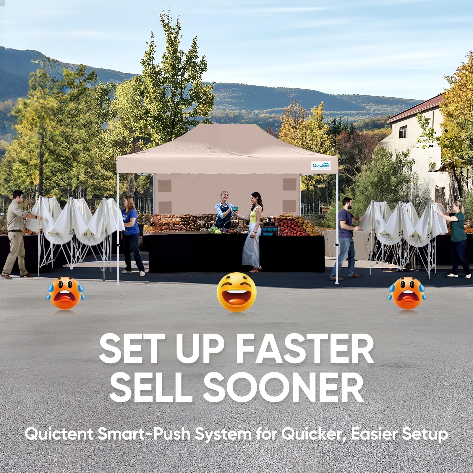 Quictent 10'x15' Commercial Pop-Up Canopy Tent