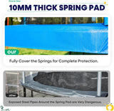 the spring pad is securely fastened