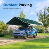 Quictent 10'x20' Carport Replacement Cover with Bungees - Green