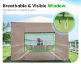 8x8 Canopy Has Bug Free Netting#color_beige