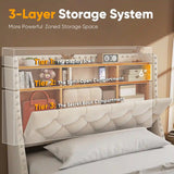 3-Tier Storage Headboard