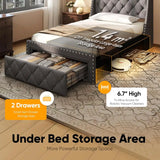 Spacious hidden storage area