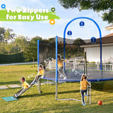 Zupapa 1500 LBS No-Gap Trampoline with Safety Net