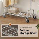 HOKEEPER Portable Garment Rack with Lockable Wheels