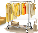 HOKEEPER Portable Garment Rack with Lockable Wheels