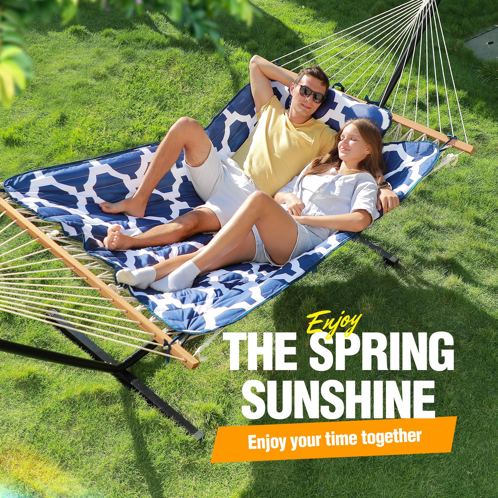 Zupapa 500LBS Steel Hammock Stand with Carrying Bag