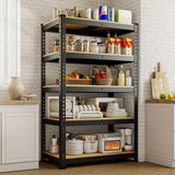 MAXLEAD 72" 2500LBS Heavy Duty Shelving Unit - Black