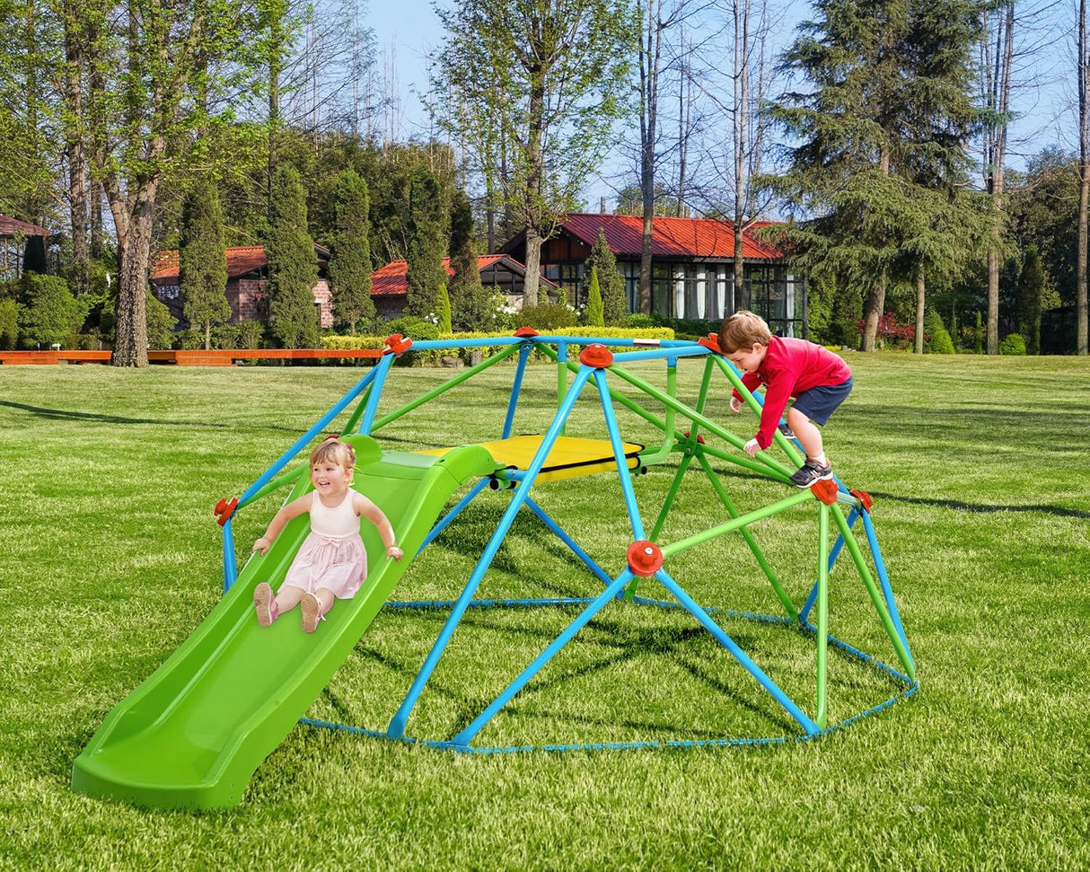 Zupapa 8FT 440LBS Climbing Dome with Slide