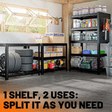 MAXLEAD 72" 3100LBS Garage Shelves with Pegboard