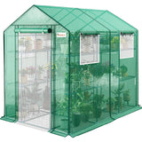 KING BIRD 84"x56"x77" Walk-in Greenhouse with 20 Shelves
