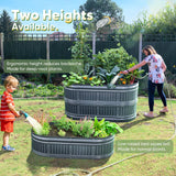 KING BIRD 71"x24"x24" Roman Column Garden Bed
