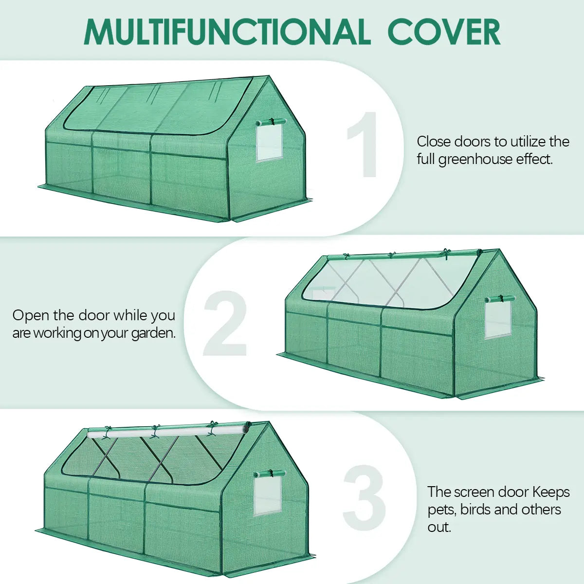 95“x36”x36â€?small greenhouse function#color_green