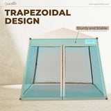 trapezoidal design pop up canopy#color_tan
