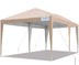 Beige No-Side 10'x20' EZ Up Canopy#color_beige