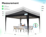 black 8x8 canopy tent height options#color_black