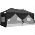 Black Privacy 10x20 Pop Up Canopy#color_black