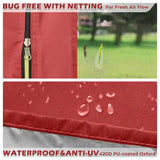 red screen tent#color_burgundy