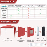 red pop up canopy tent 8x8#color_wine red