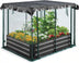 Galvanized Raised Garden Bed with Net 4x3x1 Ft#size_4x3x1ft