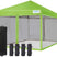Green 10'x10' Pop Up Screen Tent#color_green