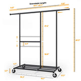 HOKEEPER 460lbs Clothing Garment Rack with Wheels