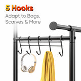 HOKEEPER Heavy Duty Double Rails Clothes Rack 450lbs