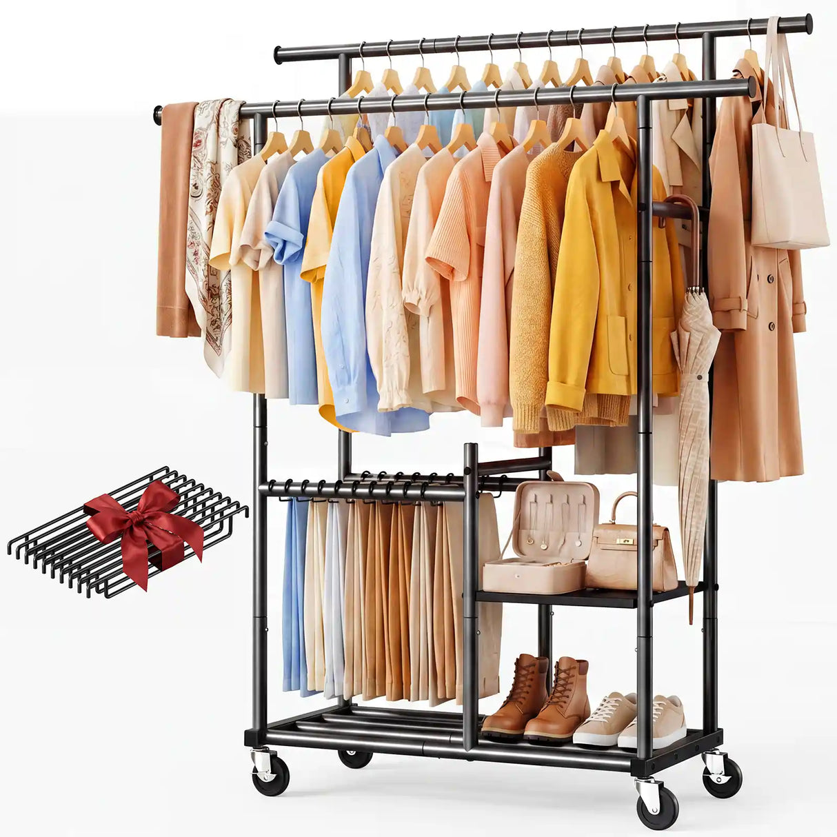 HOKEEPER 400LBS Multifunctional Clothes Rack