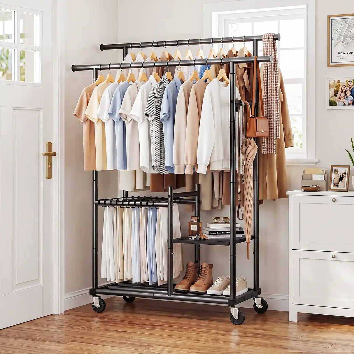 HOKEEPER 400LBS Multifunctional Clothes Rack