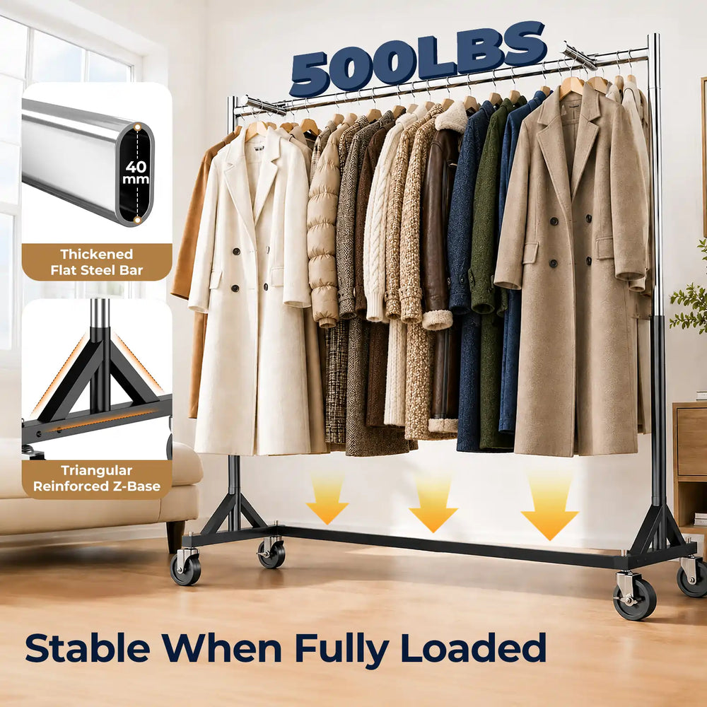 HOKEEPER 500/550LBS Z-Rack Garment Rack