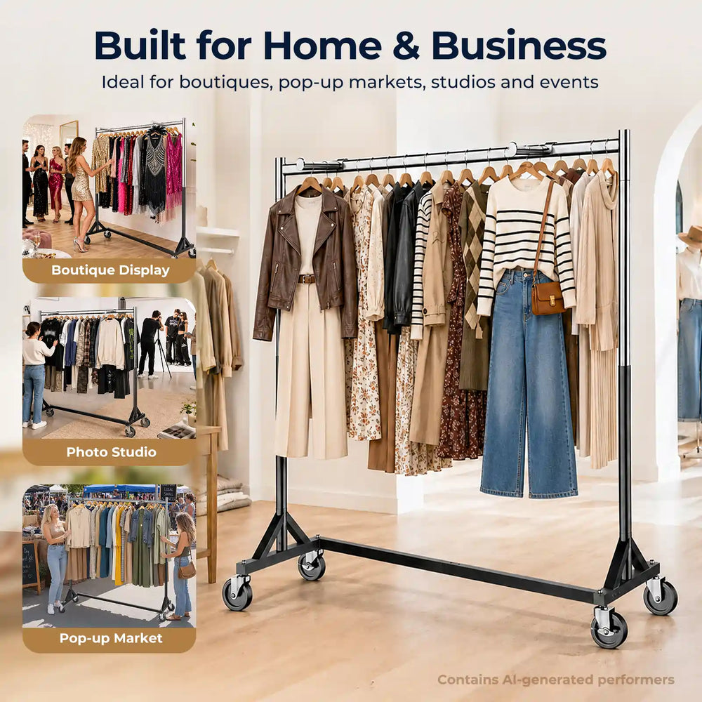 HOKEEPER 500/550LBS Z-Rack Garment Rack