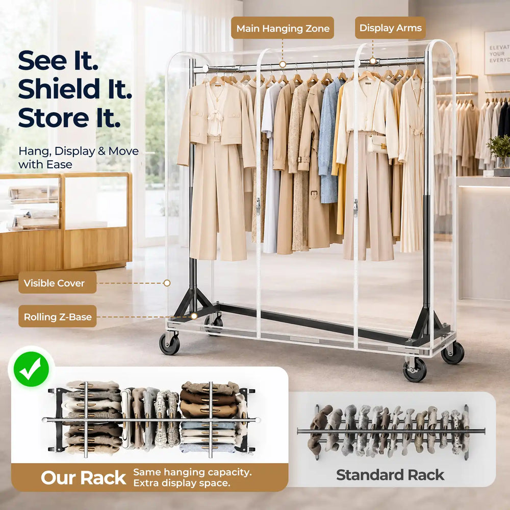 HOKEEPER 500/550LBS Z-Rack Garment Rack