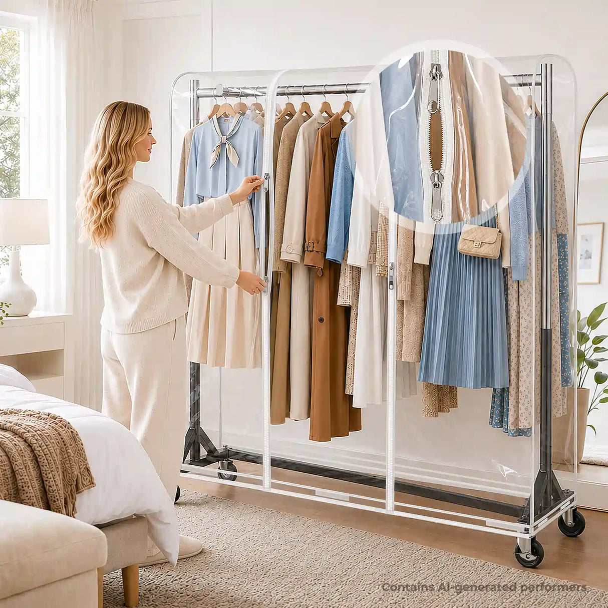 HOKEEPER 500/550LBS Z-Rack Garment Rack