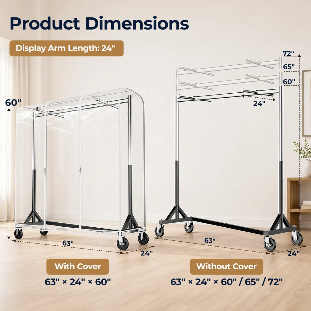 HOKEEPER 500/550LBS Z-Rack Garment Rack