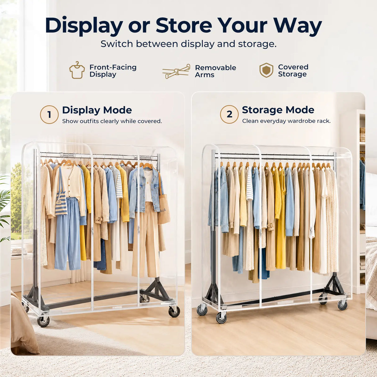 HOKEEPER 500/550LBS Z-Rack Garment Rack