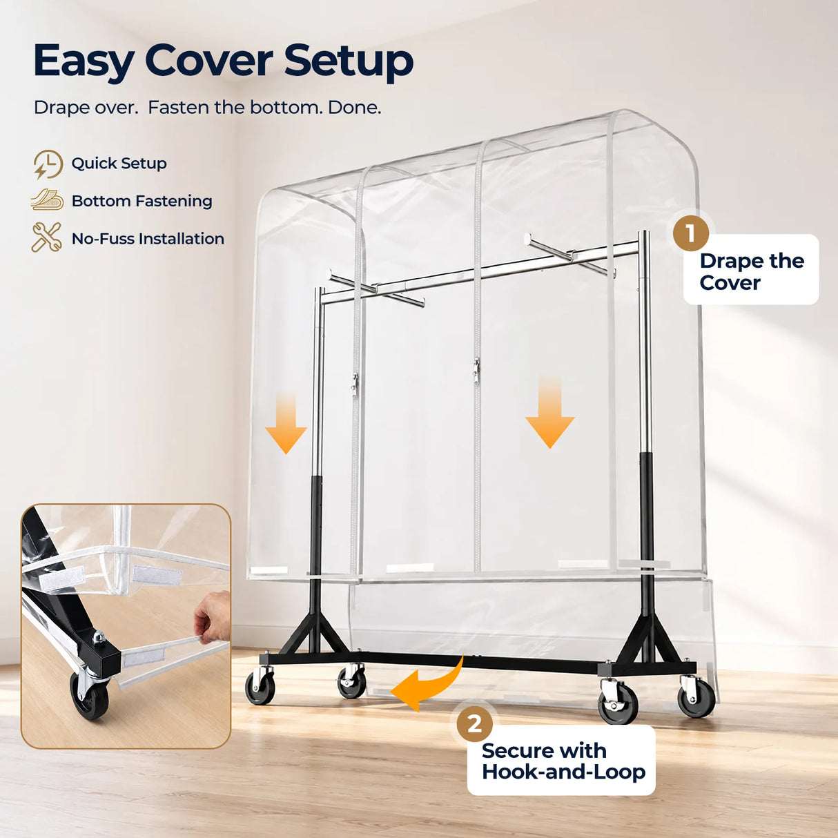 HOKEEPER 500/550LBS Z-Rack Garment Rack