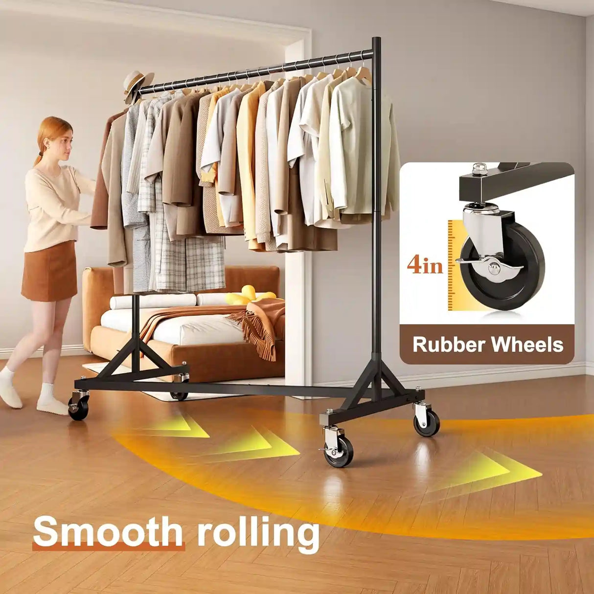 HOKEEPER 550LBS Z-Rack Garment Rack