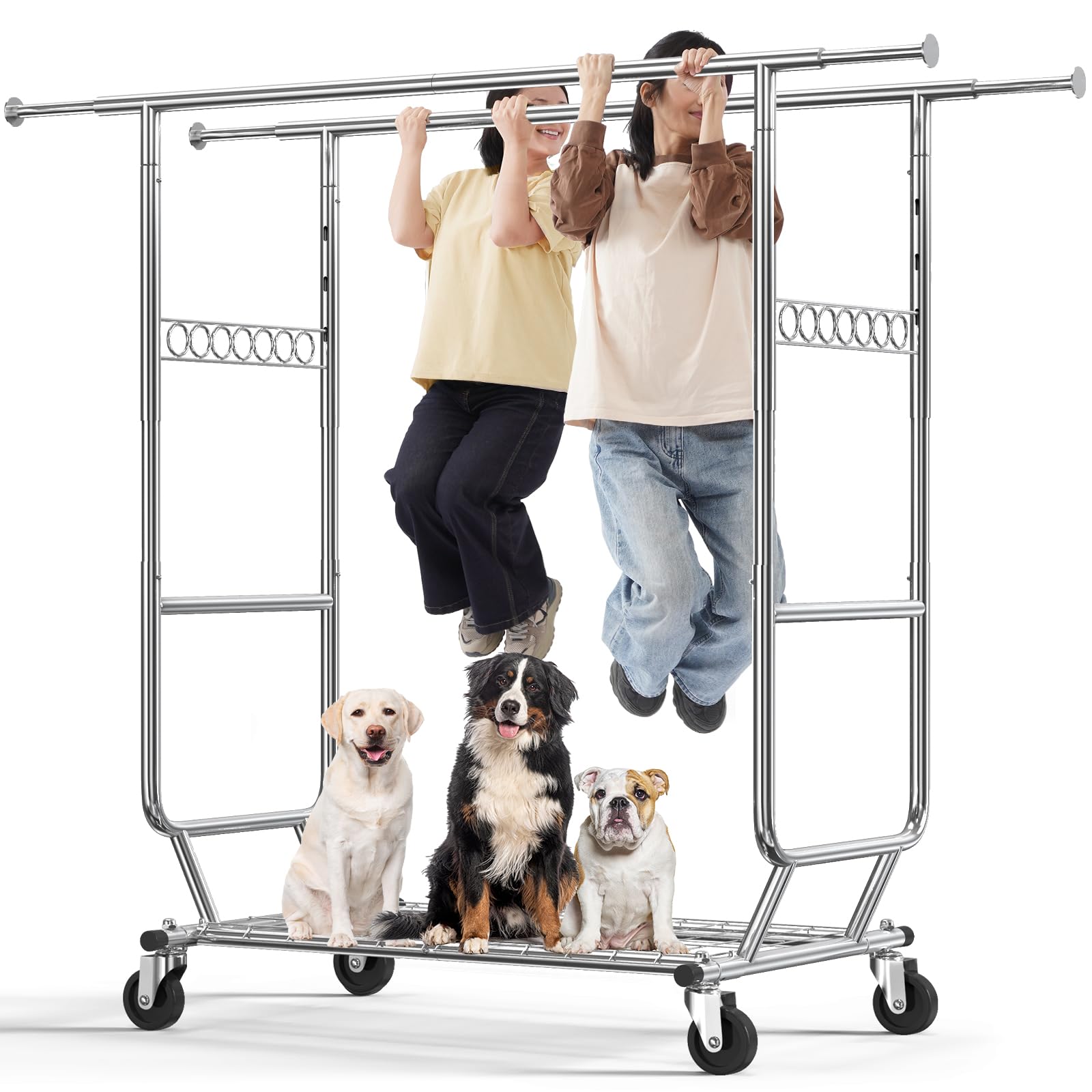 Double Rod Clothes Rack