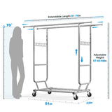 Freestanding Clothes Rack Size