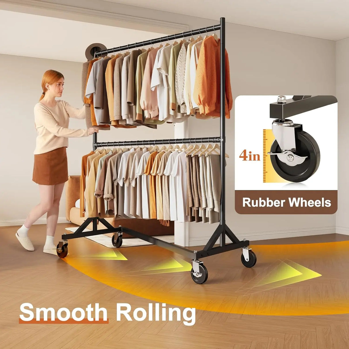 HOKEEPER 550LBS Z-Rack Garment Rack