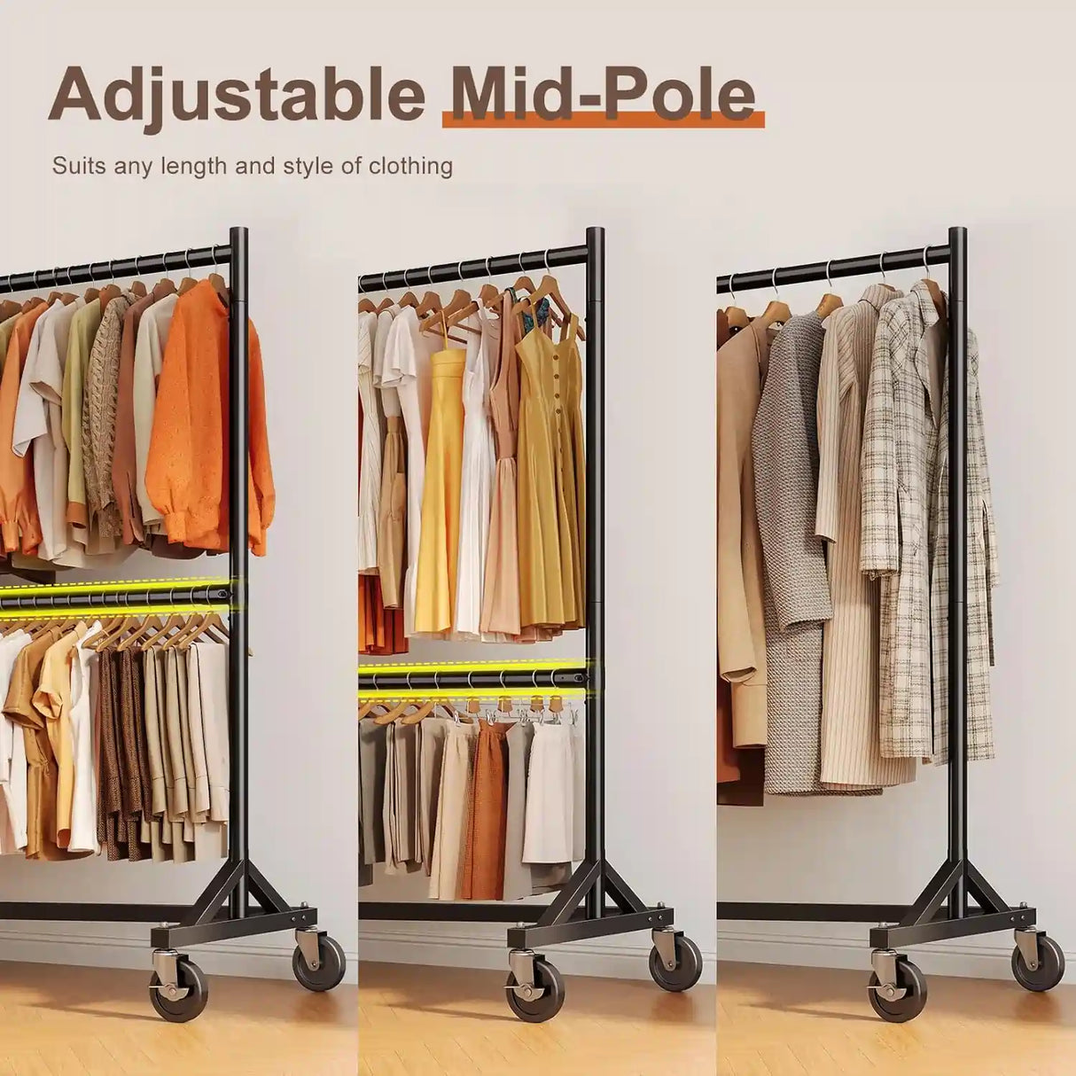 HOKEEPER 550LBS Z-Rack Garment Rack