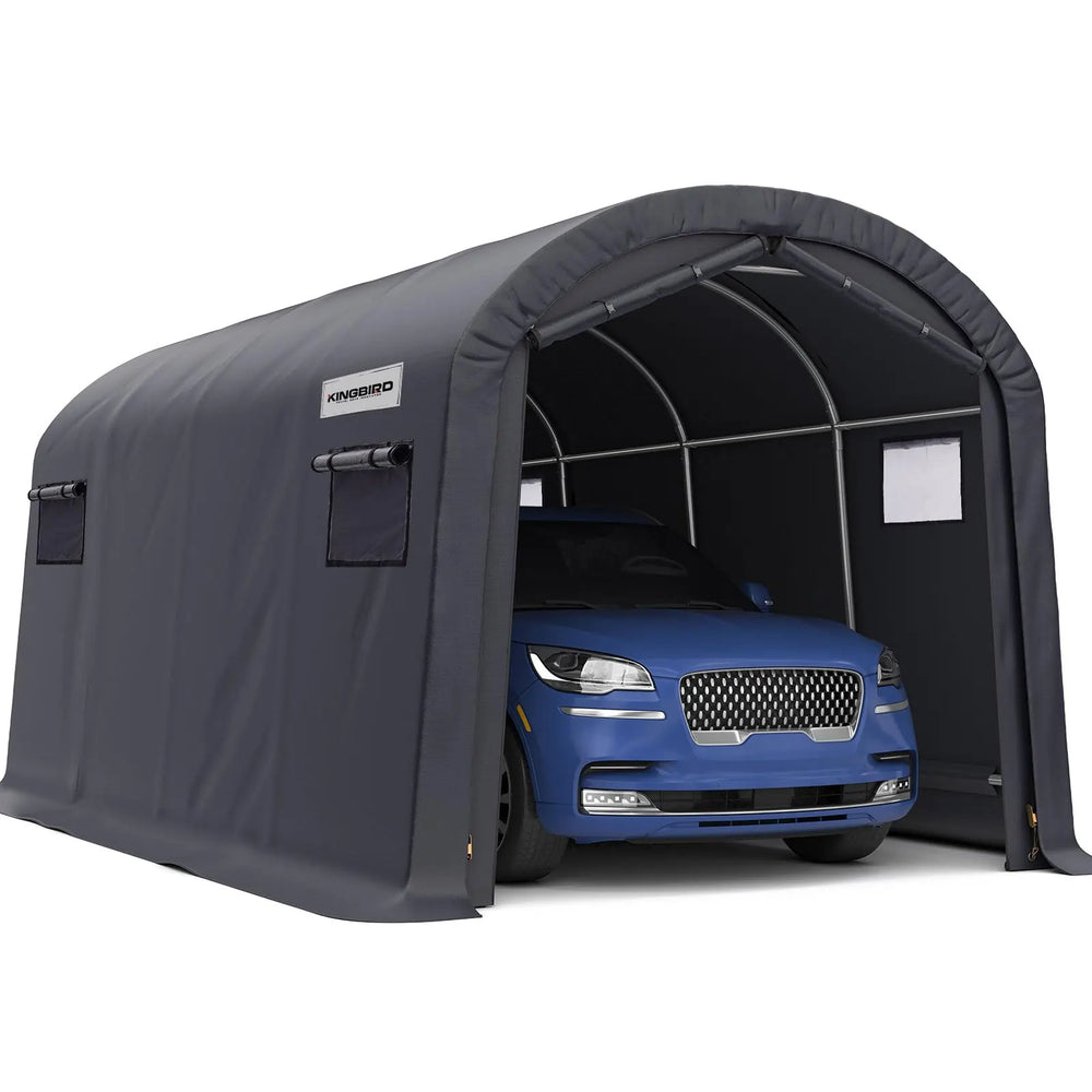 10' x 20' Round Style Garage Shelter#size_10'x20'