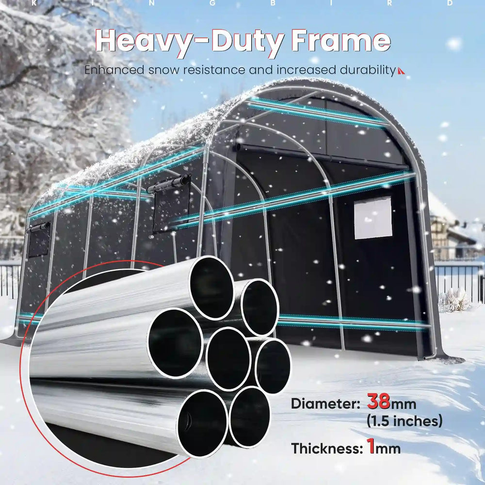 Heavy Duty Galvanized Tube#size_10'x20'
